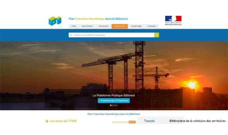 screenshot du site "la-plateforme-numerique-batiment-est-accessible-gratuitement-aux-tpepme"