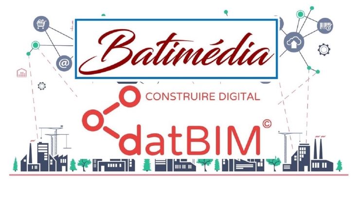 affiche publicitaire partenariat-batimedia-et-datbim-le-bim-pour-tous