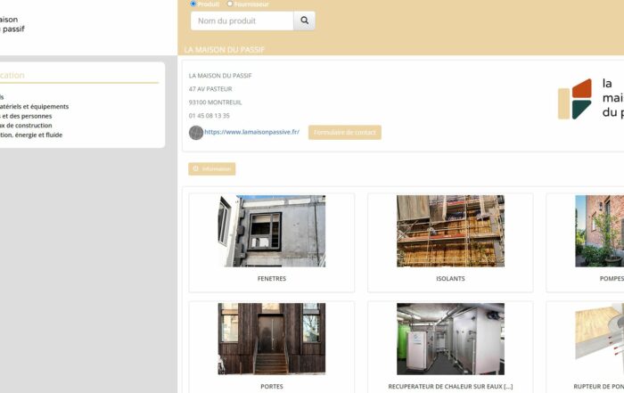 Référentiel objets numériques Maison du Passif