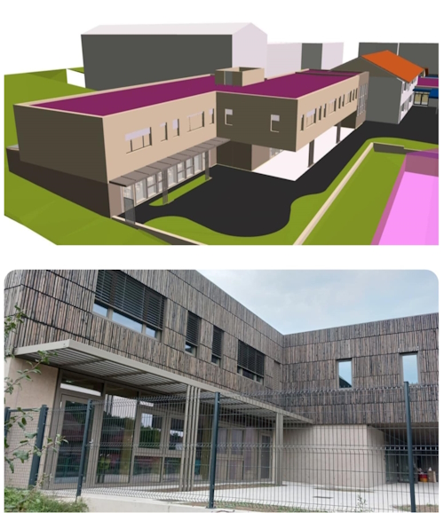 Maquette 3D Ecole Montferrat