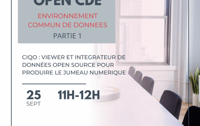 Webinaire Open CDE : environnement commun de données CiQo