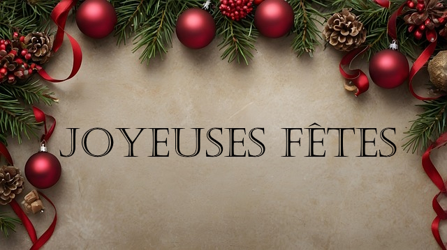 Joyeuses Fêtes de fin d'année