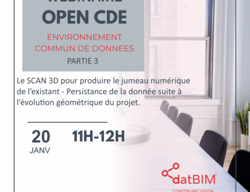 Invitation à un webinaire exclusif sur l&rsquo;Open CDE : Créez des jumeaux numériques avec le SCAN 3D